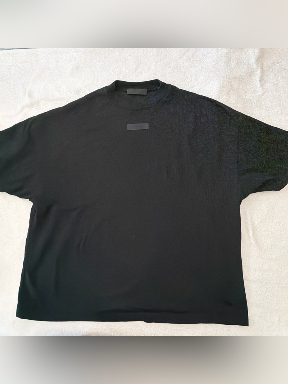 Fear of God Black Minimalist Crewneck Short Sleeve Tee